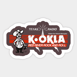 Vintage KOKLA Radio Sticker